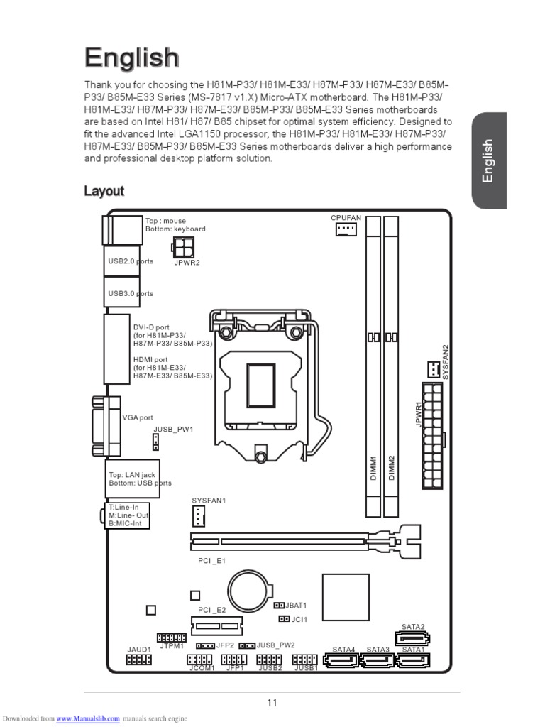 English: Layout | PDF | Solid State Drive | Electrical Connector