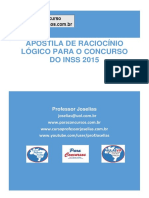 Apostila de Raciocínio Lógico para INSS-2015 - Professor Joselias - Grátis PDF