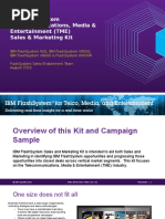 Ibm Flashsystem Telecommunications, Media & Entertainment (Tme) Sales & Marketing Kit