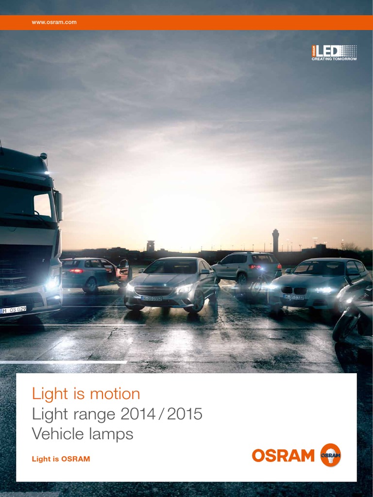 Osram Vehicle Lamps-2015-Eng PDF, PDF, Headlamp