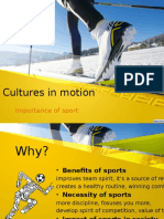 Cultures in Motion: Importance of Sport