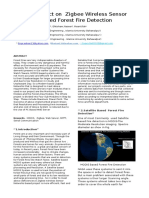 A Study Project On Zigbee Wireless Sensor Networks Based Forest Fire Detection