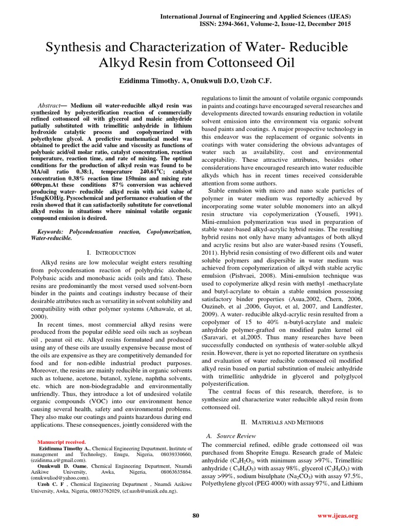 IJEAS0212002 PDF Polyethylene Glycol Paint