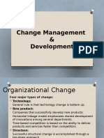 Change Management & Development