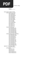 Cisco Product Pricelist