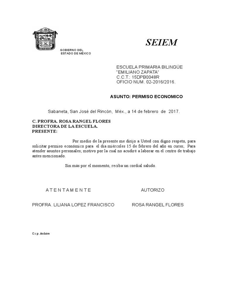 Permiso Economico