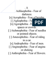 Phobias