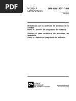 NBR ISO 10011 - Diretrizes Para Auditoria de Sistemas Da Qualidade - Parte 3 Gestao de Programa d