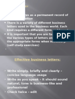 Business Letters