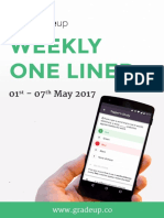 @weekly Oneliner 1st To 7th May - PDF 49