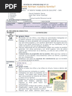 SESIÓN de APRENDIZAJE - Quiénes Forman Nuestra Familia