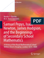 Samuel Pepys, Isaac Newton, James Hodgson, and The Beginnings of Secondary School Mathematics