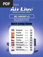 Quick Setup Guide: WL-5460AP v2