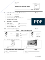 English Exam Bim - Prim 3