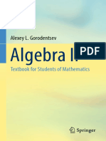 Algebra II - Textbook For Students of Mathematics - Gorodentsev, Alexey L.
