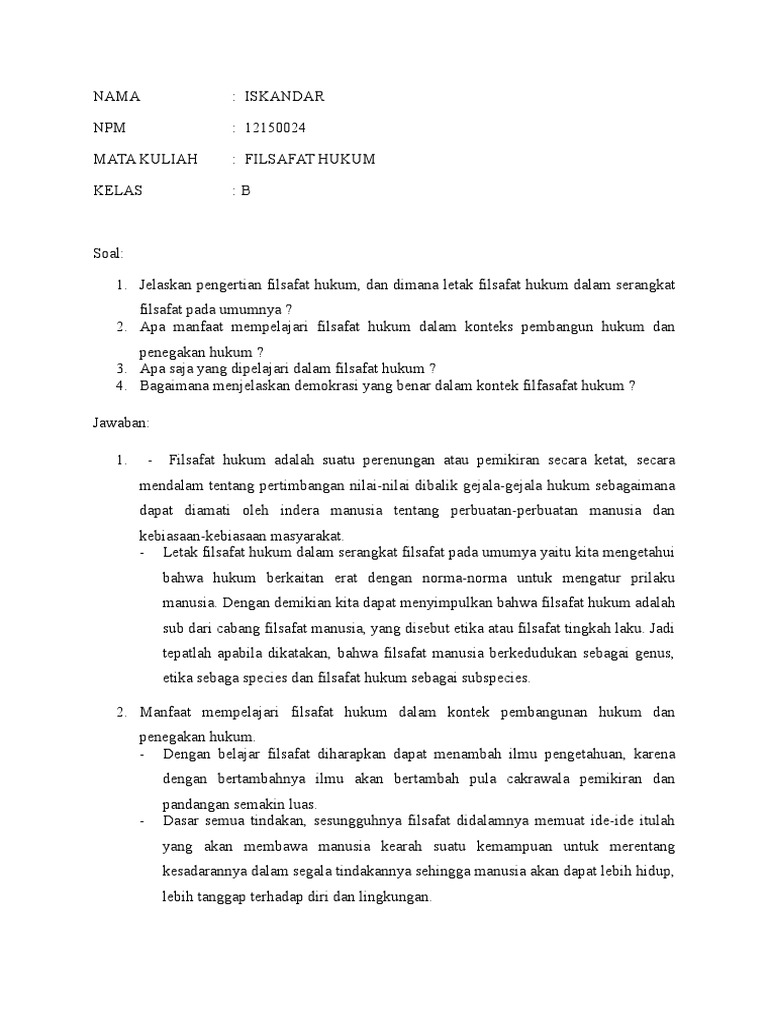 101+ Contoh Soal Filsafat Pancasila Dan Jawabannya