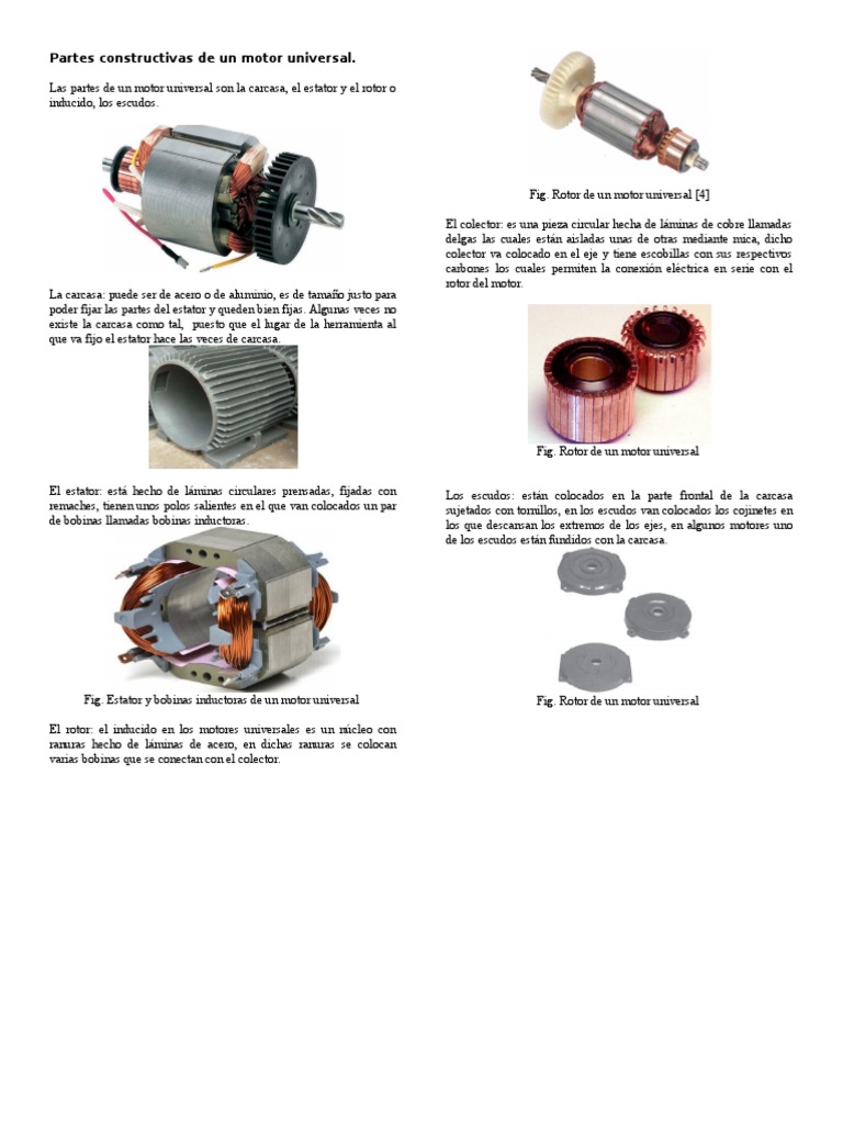 Partes de un Motor Universal | PDF