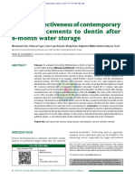 Bonding Effectiveness of Contemporary Composite Cements To Dentin After 6 Month Water Storage