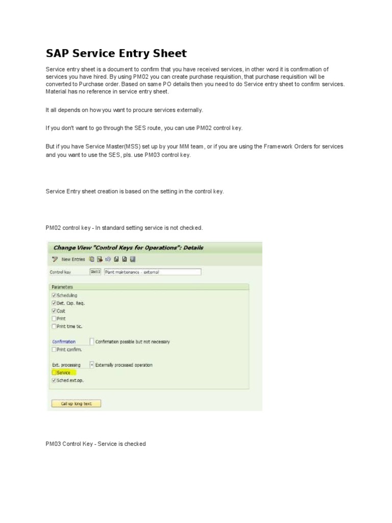 Sap Service Entry Sheet Release Strategy