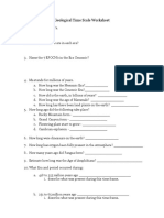 Geological Time Scale Worksheet