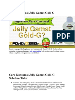 Cara Konsumsi Jelly Gamat Gold G