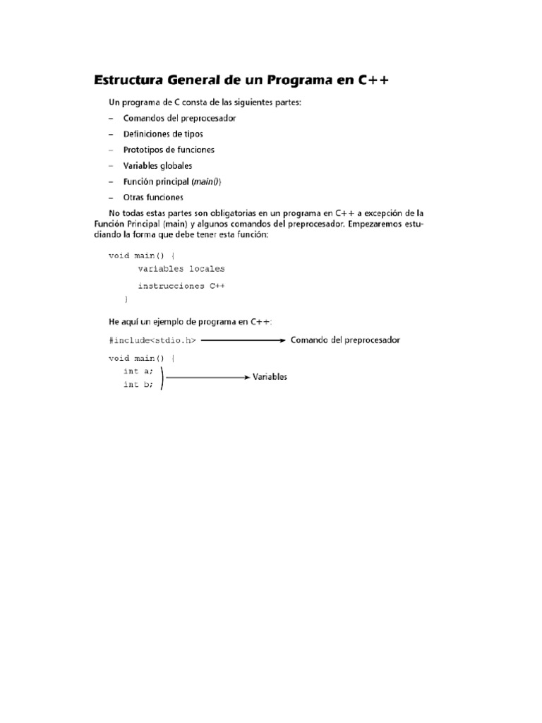 Comandos C++ | PDF