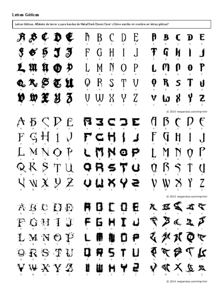 Letras Góticas | PDF