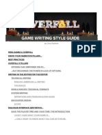 Overfall GameWritingStyleGuide PDF