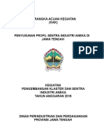 Kak Penyusunan Profil Sentra Industri Aneka Jawa Tengah 2016
