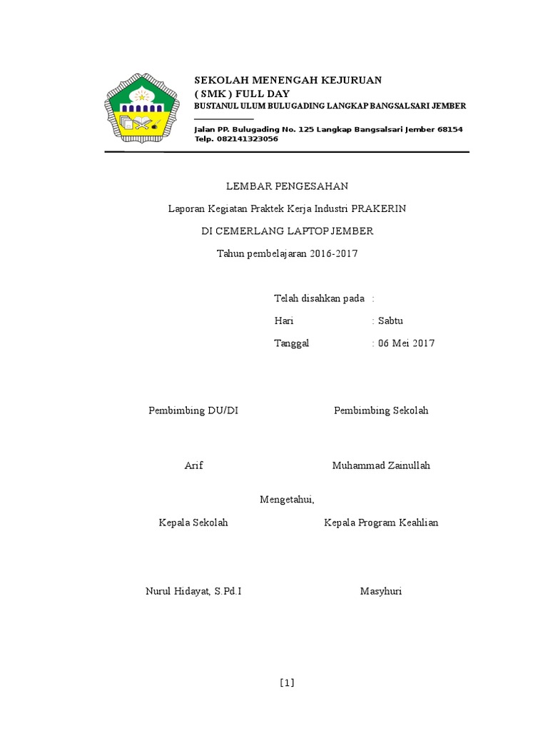 Contoh Daftar Pustaka Laporan Prakerin Tkj Barisan Contoh