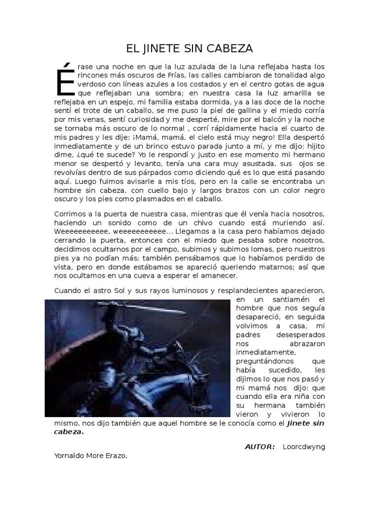 El Jinete Sin Cabeza | PDF | Ocio