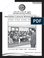 Ramadan-lecture Schedule May 2017