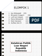 Kelompok 1 Lahirnya Politik Luar Negeri Di Indonesia