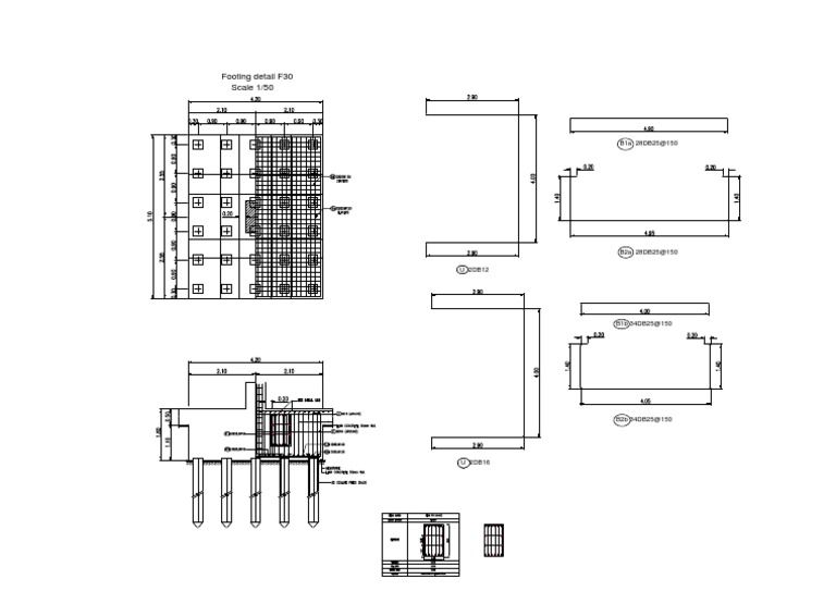3 Detail Pile Cap-Model | PDF