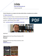 Nueva Revista - Francis Fukuyama Los Origenes Del Orden Politicoorden y Decadencia de La Politica PDF
