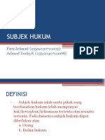 Subjek Hukum