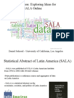 Data Visualization: Exploring Ideas For Interactivity in SALA Online