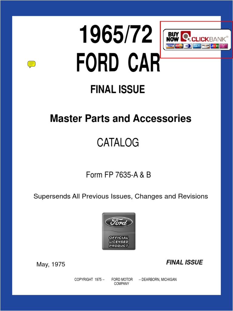 1965 1972 Ford Parts Catalog Free Demo | PDF | Manual Transmission