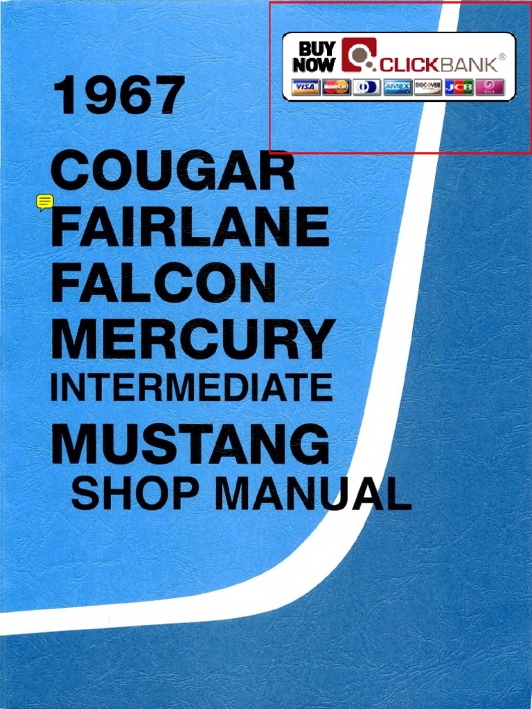 1967 Mustang Shop Manual PDF Demo | Manual Transmission | Ford Motor Company
