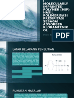 Karakterisasi Molecularly Imprinted Polymer (Mip) Hasil