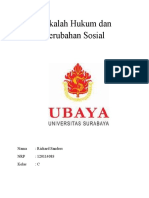 Makalah Hukum Dan Perubahan Sosial: Nama: Richard Sanders NRP: 120114083 Kelas: C