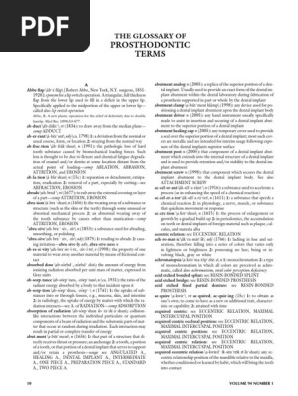 Glossario De Termos Odontologicos Pdf Dental Implant Tooth