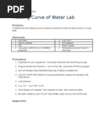 Heating Curve of Water Worksheet | Phase (Matter) | Phase Transition