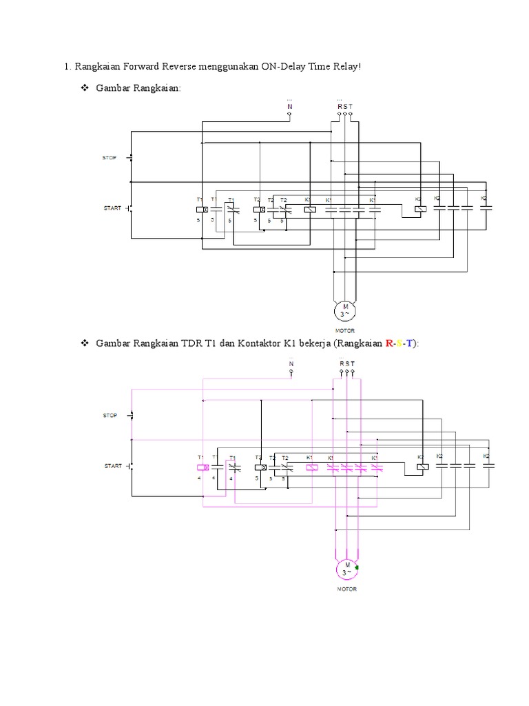 Rangkaian Kontrol Motor Forward Reverse | PDF