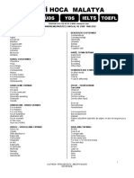 Bağlaç Ve Zarf Tablosu - ADVANCED PDF