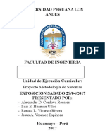 Universidad Peruana Los Andes Exposicion Proyecto de Metodologia de Sistemas