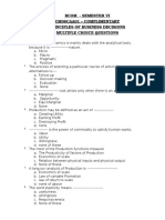 Bcom Sem Vi - Principles of Business Decisions