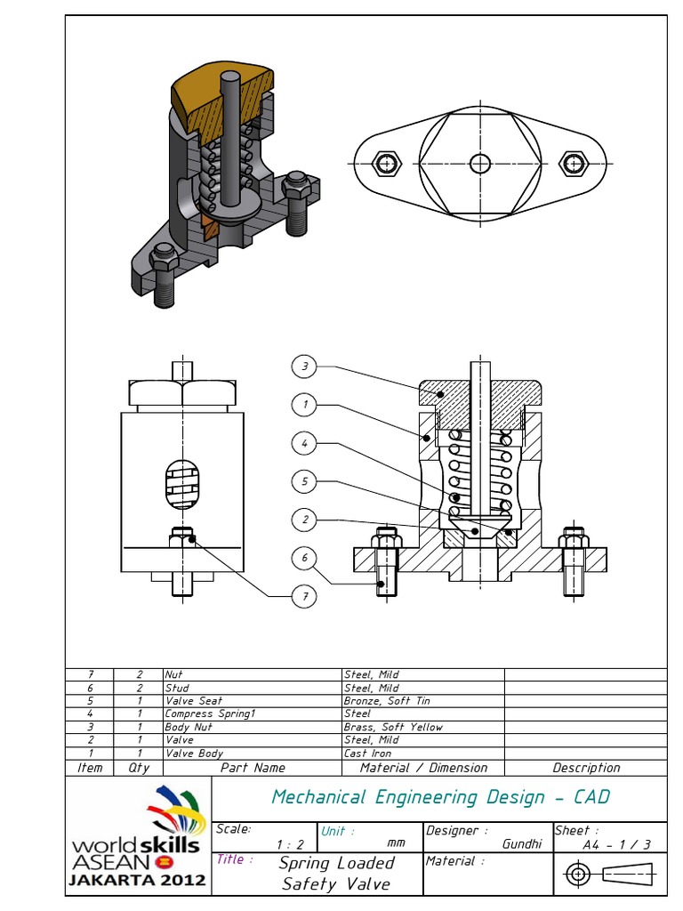 Spring Loaded Safety Valve PDF Valve Bronze