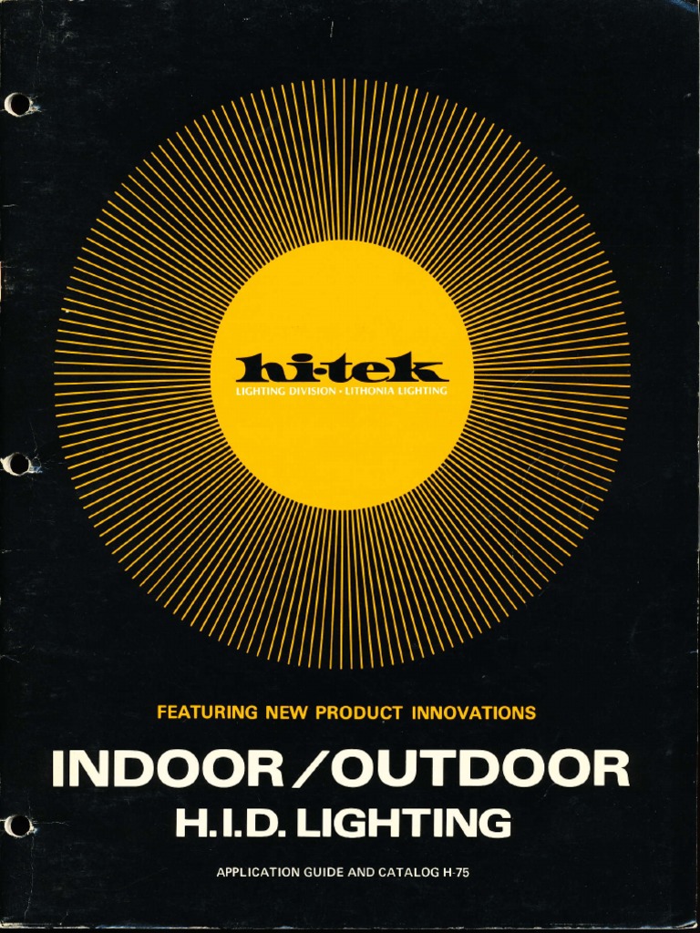Hi-Tek Outdoor Lighting Catalog | PDF | Lighting | Fluorescence