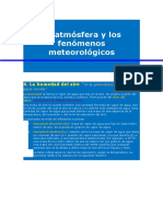 La Atmósfera y Los Fenómenos Meteorológicos Nubes